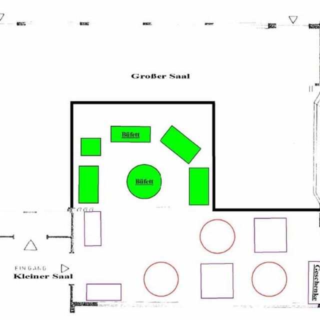 Gasthaus Thies Tagungen Varianten Raumaufteilung